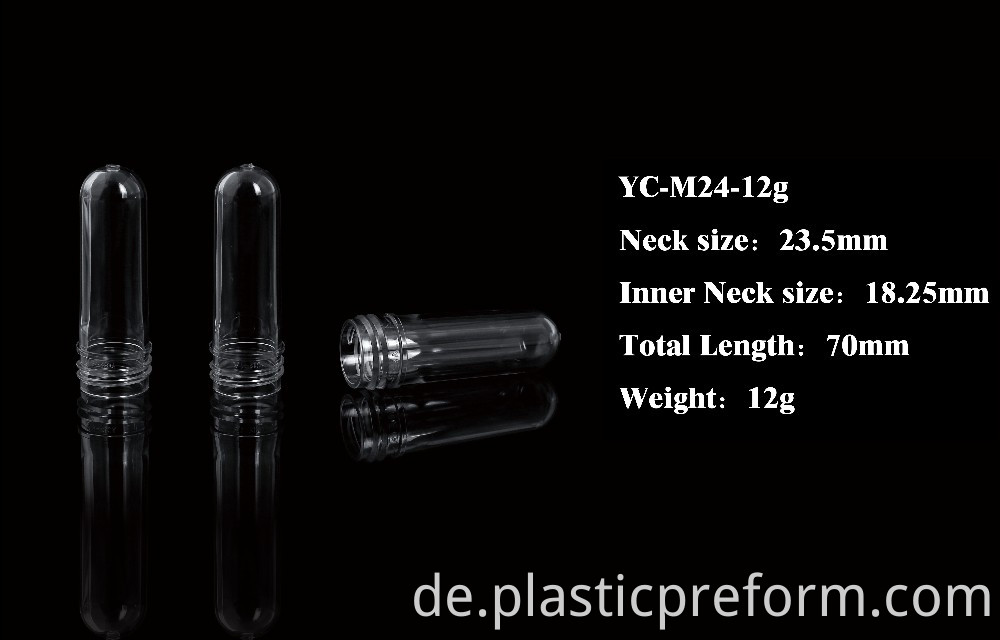 24mm 24/410 neck 12g PET preform